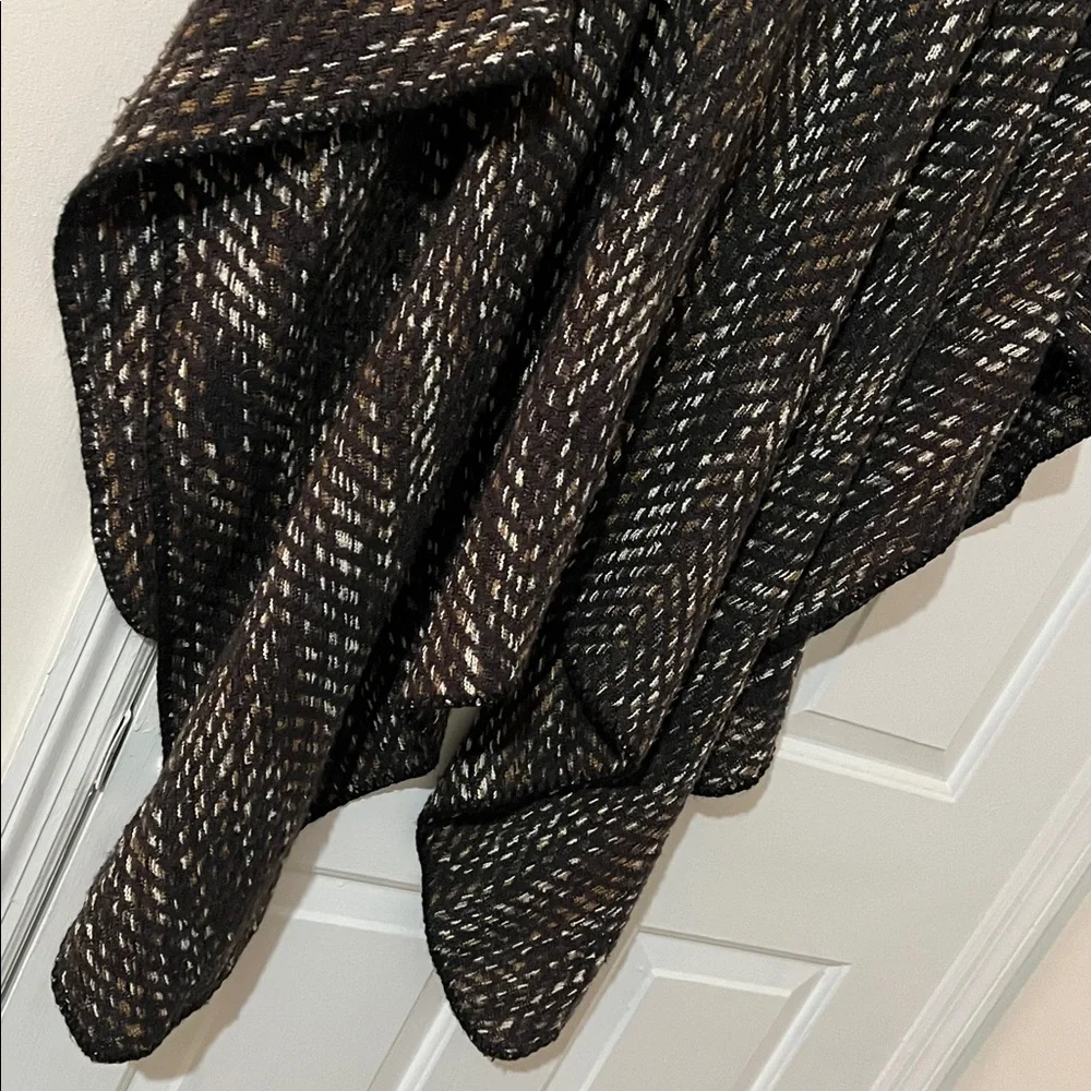 Apt. 9. Black & Brown Patterned Poncho/Cape - Picture 11 of 13